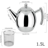 Dzbanek czajnik ze stali z filtrem 1,5 l [13260000471]